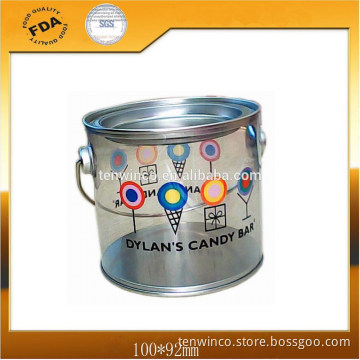 PVC Tin Bucket with Metal Handle